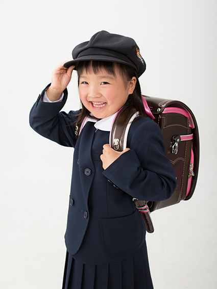 小学校の入学写真女の子