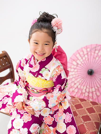 7歳での着物の七五三