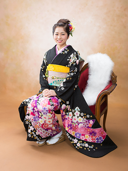 成人,着物,ハタチ,スタジオ