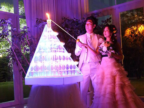 結婚式，当日スナップ，キャンドルサービス
