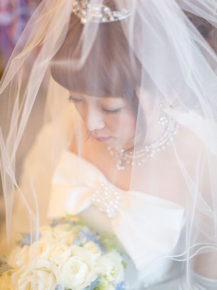 結婚式，当日スナップ，メイクシーン