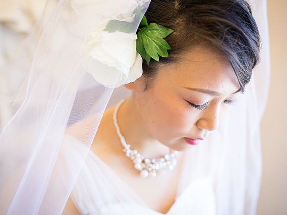 結婚式，当日スナップ，メイクシーン